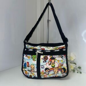 Lesportsac Tokidoki Collaboration Multicolor Character Print Shoulder Bag
